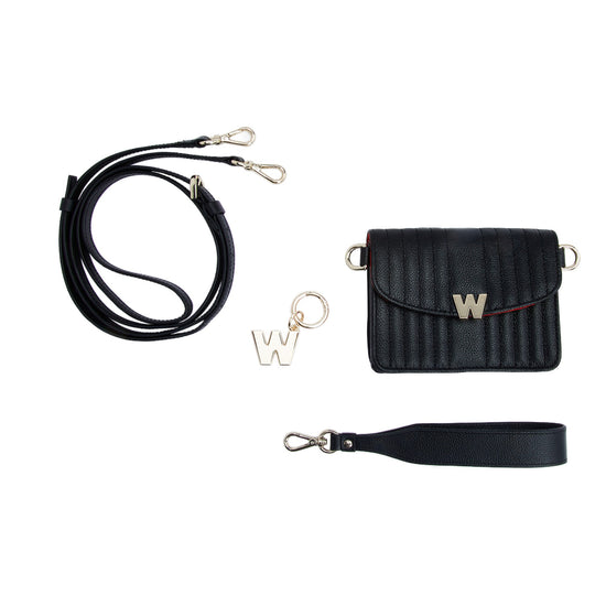 Wolf Mimi Mini Bag With Wristlet Black
