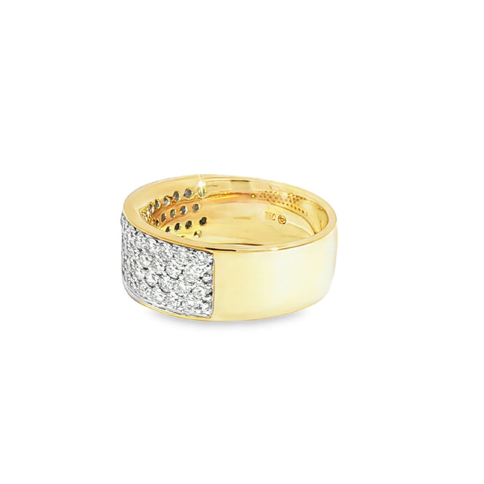 18ct Yellow And White Gold Diamond Ring