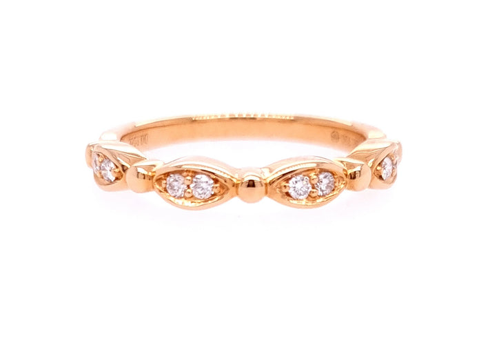 18ct Rose Gold Diamond Ring