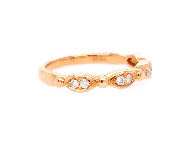 18ct Rose Gold Diamond Ring