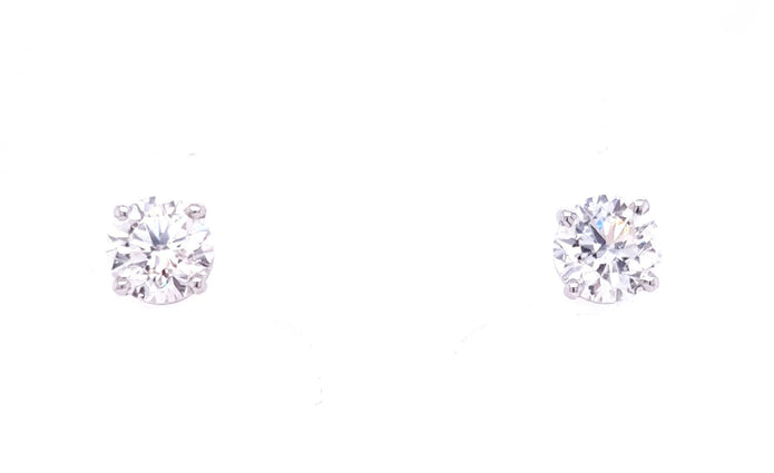 Platinum Diamond Stud Earrings