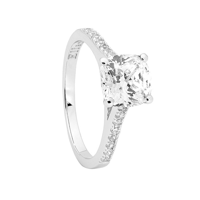 Sterling Silver White CZ Ring