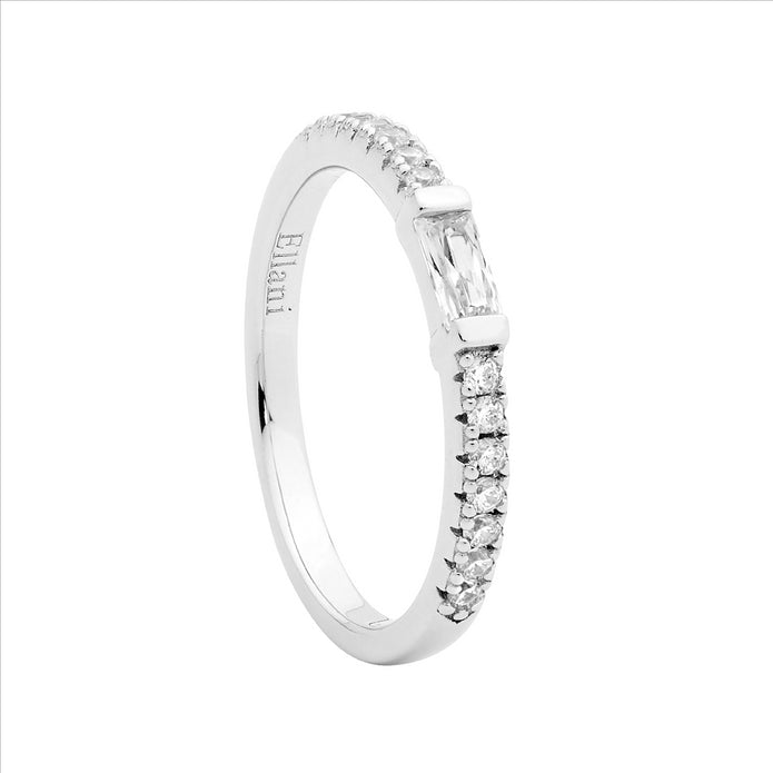 Sterling Silver CZ Band Ring