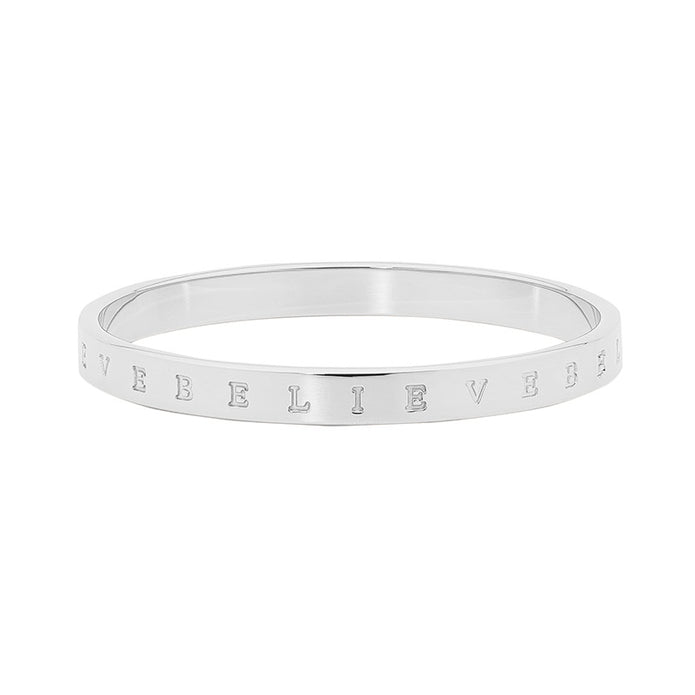 Stainless Steel 7mm Believe Bangle