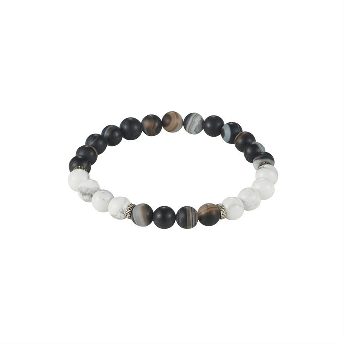 Cudworth White Jasper Stone Beaded Bracelet