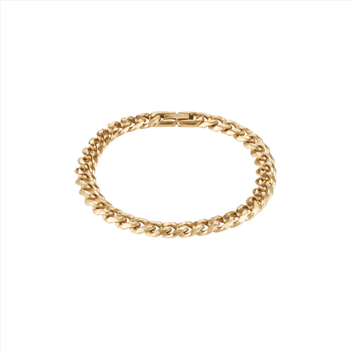 14K YGP Stainless Steel Bracelet