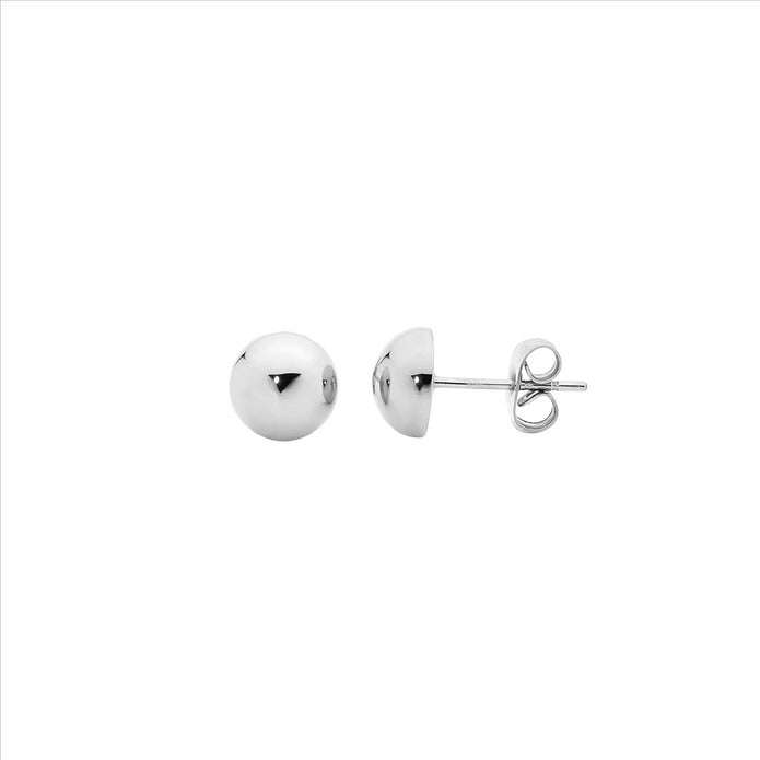 Stainless Steel 5mm Domed Stud Earrings