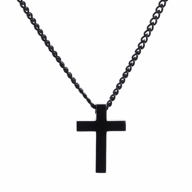 Stainless Steel Black Cross