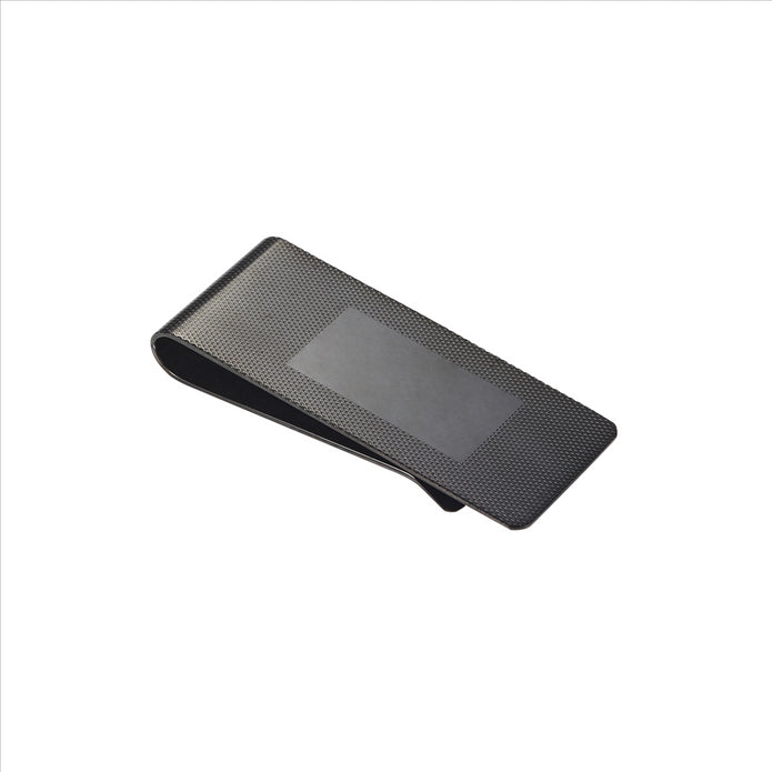 Stainless Steel Black Money Clip